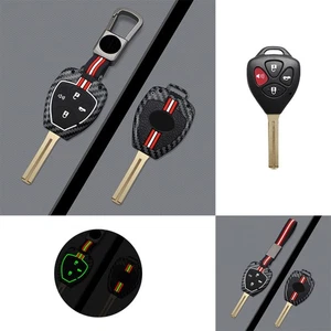 Zinc Alloy Silicone Car Key Case Cover For Toyota RAV4 Camry Yaris Tacoma Avalon - Picture 1 of 9