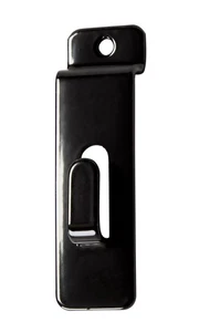SSWBasics Black Notch Hook Slatwall - Pack of 25- Black Notch Hook - Picture 1 of 2