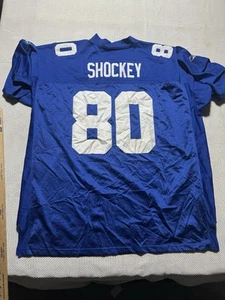 Vintage Authentic 00er Jeremy Shockey New York Giants NFL Reebok Trikot Größe 60 genäht - Bild 1 von 9