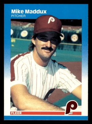 1987 Fleer Mike Maddux #179 Rookie Philadelphia Phillies - Image 1 of 2