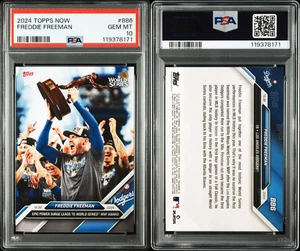 PSA 10 Freddie Freeman 2024 Topps Now #886 Dodgers MLB World Series MVP - Picture 1 of 11