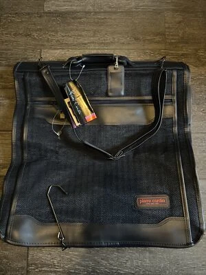 Bolsa de ropa vintage PIERRE CARDIN azul marino equipaje espiga colgante Corea Foto 1 de 4