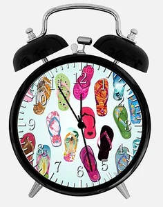 Flip Flops Alarm Desk Clock 3.75" Home or Office Decor E126 Nice For Gift - Picture 1 of 1