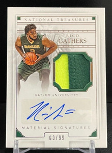 2016 National Treasures Collegiate Rico Gathers Patch Auto /99 Dallas Cowboys