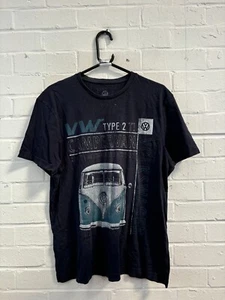 Tu | Black Official Licensed Volkswagen Short Sleeve Graphic T-Shirt M #CS - Picture 1 of 4