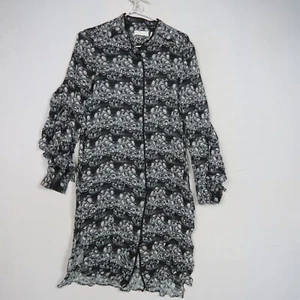 Sass & Bide Womens Shirt Dress 6(AU) 2XS Black & White Knee Length Long Sleeve - Picture 1 of 9