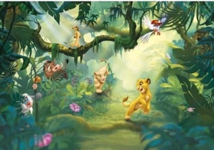 Giant Wall mural Wallpaper Lion King Jungle disney chlildrens room. Damaged Box - Picture 1 of 15