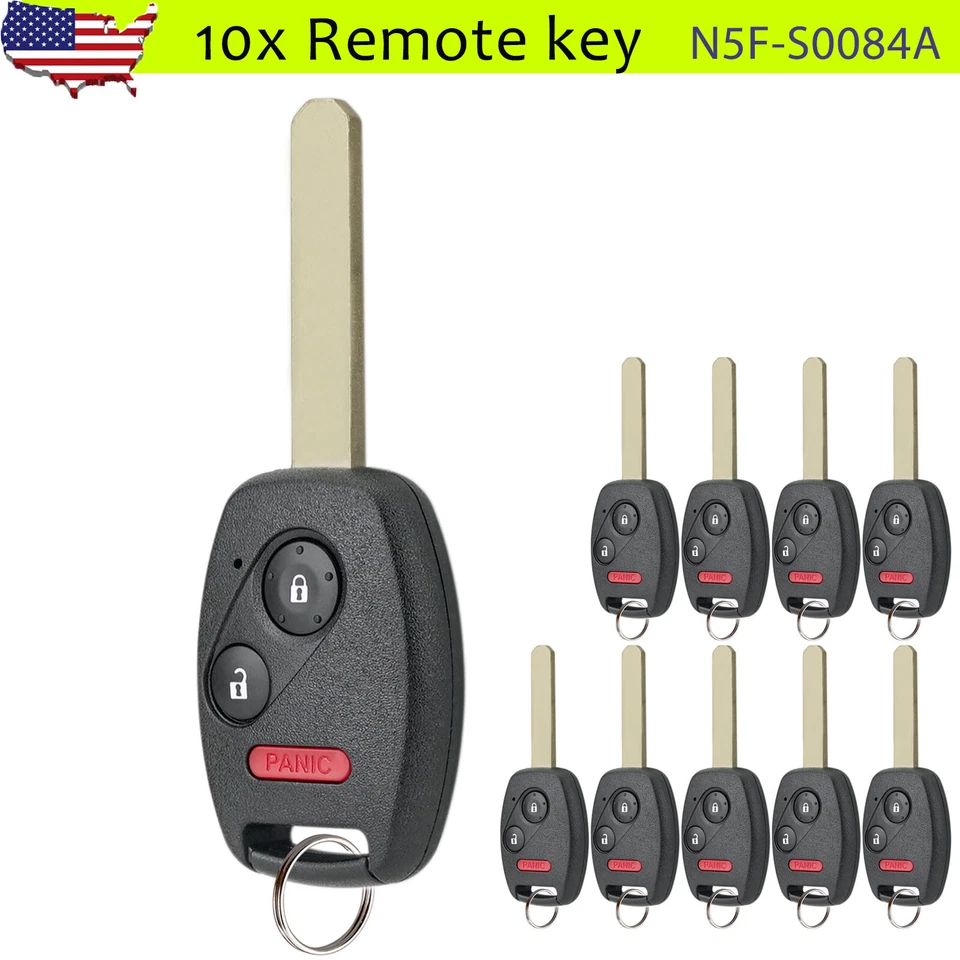 10 брелоков дистанционного управления для Honda Civic Odyssey Acura MDX 2011-2017 Odyssey 2006-2011 годов выпуска - Изображение 1 из 4