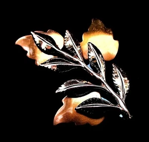 VINTAGE 1950'S OXIDIZED COPPER BROOCH BY RENOIR - CALIFORNIA - Picture 1 of 3