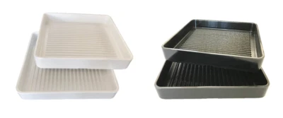 Melamine Square Plate Sushi Sashimi Shabu Shabu Hot Pot BBQ Meat Tray Stackable - Image 1 of 4
