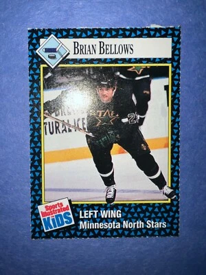 1992 SI SPORTS ILLUSTRATED FOR KIDS BRIAN BELLOWS HOCKEY CARD #20 NORTH STARS FS - Image 1 of 2