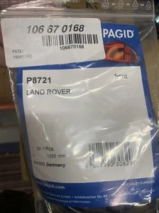 50x PAGID P8721 Front Brake Pad Wear Indicator/Lead LAND ROVER RANGE ROVER (M1.2 - Picture 1 of 3