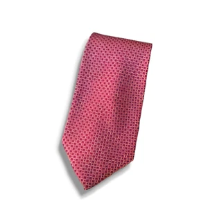 Königin Schrecker Seidenkrawatte Made in Italy rot mit Quadraten - Bild 1 von 5