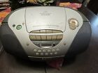 Sony Portable Radio Boombox CFD-S300 Cassette CD Works Only With Power Cord