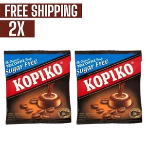 2 Pack X Kopiko Strong and Rich Candy Coffee SUGAR FREE Bag( 75 Gram) - Picture 1 of 3