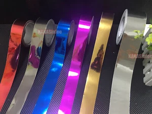 1.2" Wide Christmas Decors Strips Mirror Chrome Vinyl Wrap Sticker Car Decal PVC - Picture 1 of 28