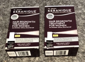 (2) Keranique Hair Regrowth Treatment Women - 2% Minoxidil for Hair Growth LOT - Picture 1 of 5