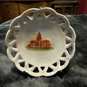 Vintage Germany Porcelain Collectors Plate State of Colorado Capitol Open design - Picture 1 of 4