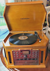 2007 CROSLEY REPLICA PHONOGRAPH/CD/CASSETTE PLAYER MODEL CR248 Works Great Video