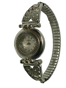 Silver Fashion Wristwatch Japan Movement Beautiful Watch - Picture 1 of 4