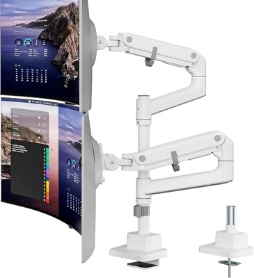 17-57 Inch Dual Ultrawide Monitor Arm for Up to 59.4lbs Screen Gas Spring VESA - Image 1 of 3