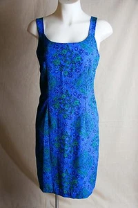 Olivia Rose Set of 2 Blue Floral Fitted Dress and Button-Down Shirt Poly Sz 10 - Picture 1 of 12