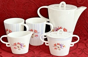 Robert Gordon Victorian 7 Piece Tea/Coffee Set, Teapot, Sugar, Creamer & 2x Mugs - Picture 1 of 15