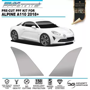 Kit de película protectora de pintura PPF precortada con especificaciones de piedra trasera FABRICANTE DE EQUIPOS ORIGINALES para Alpine A110 - Imagen 1 de 4