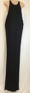 Mikoh Dress Long Black Jersey Stretch Sleeveless Razorback Sleeveless Size 1 - Picture 1 of 8
