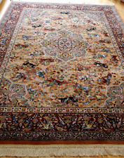 8'8" x 12' Excellent American Karastan 700-723 Persiann Hunting Wool Carpet Rug