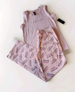Bebe Women's Pajamas Set 2 Pieces Sleepwear Pants Sleeveless Top Size S - Picture 1 of 9