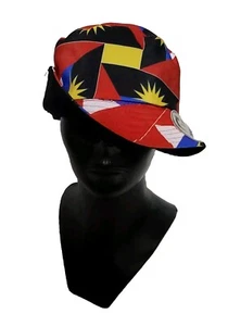 Fischerhut Antigua & Flagge 100 % Baumwolle Einheitsgröße wendbar Karneval Sonnenschutz Hols - Bild 1 von 3