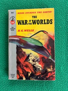 WAR OF THE WORLDS H.G. Wells, Movie Tie-In paperback, Pocket Book 1st print 1953 - Imagen 1 de 10