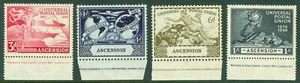 SG 52-55 Ascension 1949 set of 4. Unmounted mint with lower margin - Picture 1 of 1