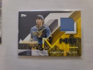 2024 Topps Series 2 City Connect Jersey Relic Christian Yelich #CC2-CY Brewers - Imagen 1 de 2