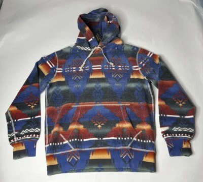 Polo Ralph Lauren Beacon Southwestern Asteca Serape Moletom de Lã Masculino Tamanho P Novo com etiquetas - Imagem 1 de 4