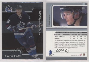 2001-02 ITG Be A Player Signature Series Daniel Sedin #051 HOF