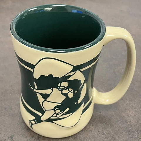 2017 NFL Boelter Brands Green Bay Packers Green & Off White 12oz Coffee Mug New Cover