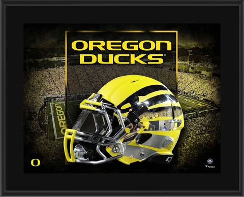 Oregon Ducks 10.5x13 Liquid Lighting Alt Helmet Sublimated Plaque - Fanatics Cover
