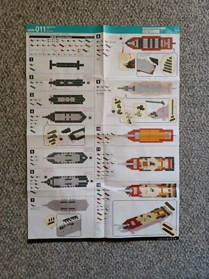 Kawada Nano Block 2015 barco pirata, folleto de instrucciones de montaje NB-011,... Foto 1 de 4