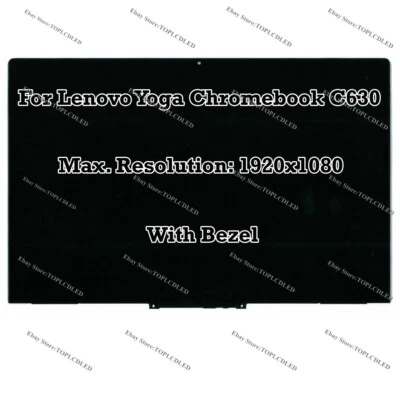 15" FHD LCD LED Touch Screen Digitizer Assembly For Lenovo Yoga Chromebook C630 - Image 1 of 4