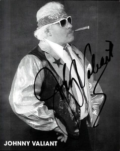 Foto de lucha libre 8x10 autografiada firmada por Johnny Valiant - Imagen 1 de 1