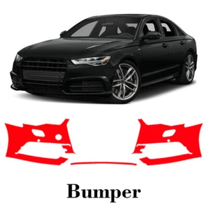 Front bumper PreCut PPF Paint Protection Film For Audi S6 2016-2018 - Picture 1 of 6