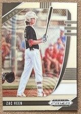 2020 Panini Prizm Draft Picks Zac Veen Rookie #PDP9 NCAA Baseball