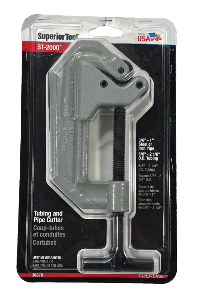 Superior Tool ST-2000 Tubing and Pipe Cutter 5/8" - 2-1/8" Capacity - Image 1 of 1