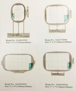 4 Hoops for Brother ULT 2001 2002D 2003D Embroidery Machine - Picture 1 of 1