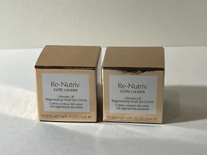 2 X ESTEE LAUDER Re-Nutriv Ultimate Lift Crema Occhi Giovanile Rigenerante 5 ml/ciascuno - Foto 1 di 1