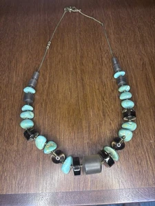 Stephen Dweck 36” Turquoise Necklace - Picture 1 of 5