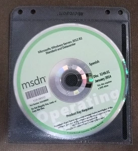 Microsoft Windows Server 2012 R2 Standard and Datacenter MSDN DVD Disc X19-28564 - Picture 1 of 1