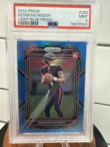 2022 Panini Prizm Desmond Ridder Light Blue Prizm PSA 9 - Rare Light Blue - Picture 1 of 2